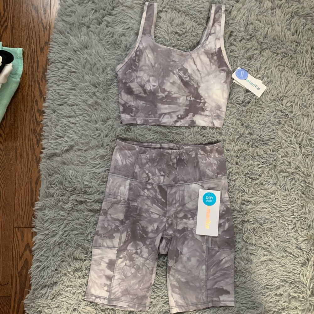 Brand New w/ Tags, Never Worn Marika TD Marble Shade Activewear Set. Size: Small